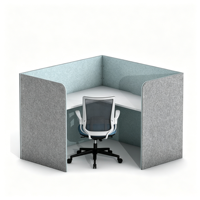 Cloison de bureau insonorisée pour poste de travail, panneau de séparation acoustique pour mobilier de bureau en open space