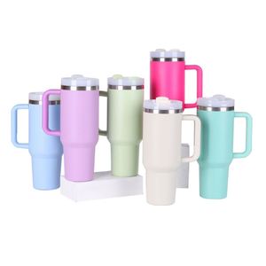 En Stock: Vaso Térmico de Acero Inoxidable Personalizado de 1200ml (40 oz) con Recubrimiento en Polvo y Popote para Artículos Promocionales y Fiestas - Product Image 3