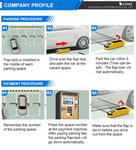 โซลูชันที่จอดรถอัจฉริยะสำหรับเมืองสมาร์ท ดีไซน์ใหม่จากซัพพลายเออร์  ระบบกั้นที่จอดรถแบบพลังงานแสงอาทิตย์ พร้อมระบบล็อคแบบพับ และสถานีชำระเงินอัตโนมัติ - Product Image 6