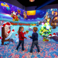 Machine de projection murale interactive 3D Smash Ball, jeu multijoueur pour enfants, idéal pour les maternelles et les centres parent-enfant