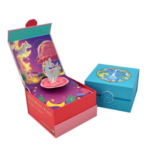 Custom Printed Display Cardboard Paper Creative Surprise Gift Box Packaging 3D Pop Up Greeting Cards