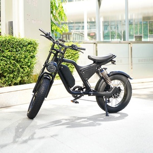 Dirt Bike électrique vélo électrique en alliage d'aluminium à double moteur homme 20 ''pas cher 7 vitesses gros pneu VTT électrique - Product Image 4
