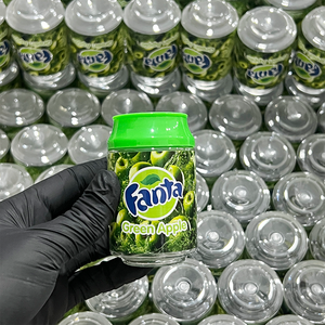 PCR25 Custom 100ml Mini Soda Dose Aufbewahrung Plastik gläser mit Schraub verschluss für Salat Zucker Snack Cookie Beads Powder Candy - Product Image 5