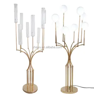 2024 wedding supplies decoration Tall metal gold candelabra centerpieces for wedding tree table decorations