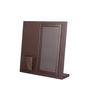 Nouvel arrivage Commodités de <span class=keywords><strong>chambre</strong></span> <span class=keywords><strong>d</strong></span>'hôtel en cuir de luxe Menu et répertoire du service à la clientèle - Product Image 4