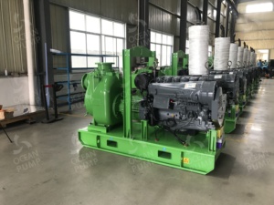 Pompe d'amorçage à sec Pompe à eau assistée pour moteur diesel Pompe à eau avec pneus Débit 280 M3/H Tête 18 M Irrigation agricole Fonte Pum - Product Image 5