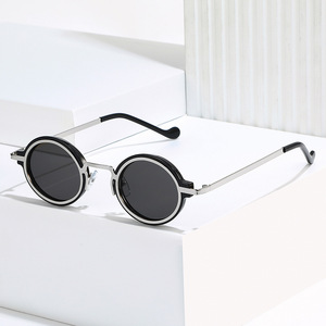 Diseñador de moda de lujo Lunette De Soleil De Luxe Pour Homme Punk Metal Frame Gafas de Sol de lujo Oval Gafas de sol - Product Image 4