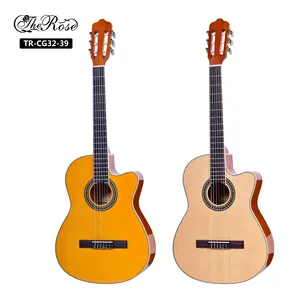 China musical instrument 39 inch thin classical guitar for sale