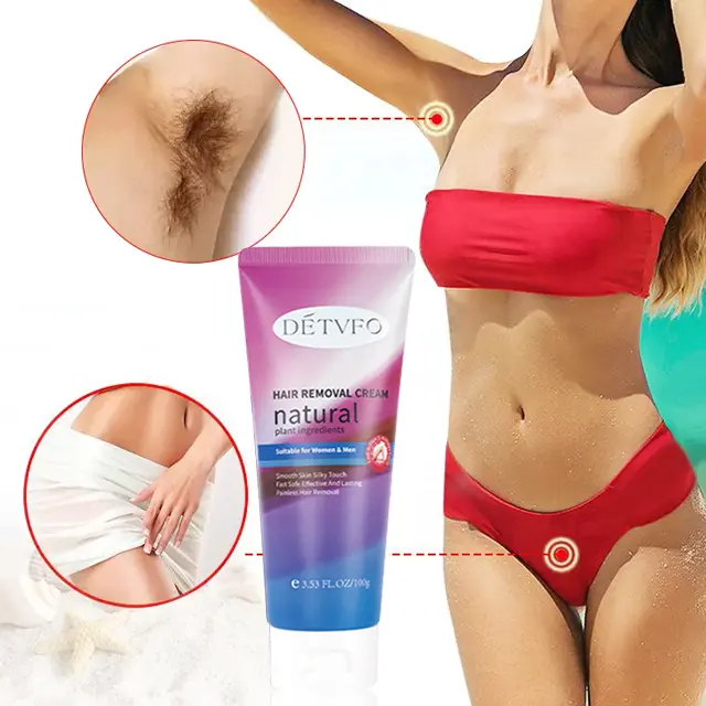 Gentle painless hair remover chemical depilatory cream women bikini sensitive permanent hair removal cream for man