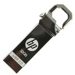 금속 미니 USB 키 3.0 Pendrive 8GB 16GB 32GB U 디스크 HP USB 플래시 드라이브 방수 키 체인 메모리 스틱