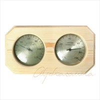 Finn Aksesoris Kayu Mandi Sauna Kayu Pinus Putih Sauna Termometer Hygrometer Timer
