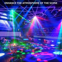 Lampe d'éclairage laser Bee Eye LED RGB Effet boule magique Lumières avec télécommande pour DJ Party