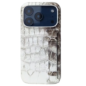Vendita calda esotica per la pelle di coccodrillo pancia del telefono Cover genuino per iPhone 17 Pro custodie per telefoni cellulari - Product Image 6