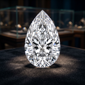 Diamant de laboratoire non monté 3,5 carats F VVS1 taille poire certifié IGI, excellente coupe pour la fabrication de bijoux - Product Image 2