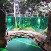 Leyu Direktvertrieb Umweltfreundliches Zylindrisches Acryl-Aquarium Maßgefertigte Größe Professionell
