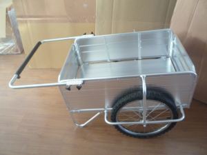 एल्यूमीनियम तह गाड़ियां साइकिल कार्गो ट्रेलर तह बगीचा गाड़ी एल्यूमीनियम साइकिल ट्रेलर टूरिस्ट - Product Image 4