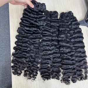 Cheveux birmans bouclés de la meilleure qualité, 100% cheveux humains, cheveux bruts vietnamiens un donneur - Product Image 5