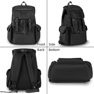 Custom Vintage Unisex <b>Backpack</b> Fashion Design <b>Backpack</b> Bag Waterproof <b>Nylon</b> <b>Backpack</b> School Bags for Men - Product Image 2