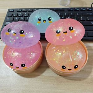 ของเล่นบีบตุ๊กตาซาลาเปาแบบนุ่ม ของเล่นบีบมีกลิตเตอร์ รูปทรงอาหาร ของเล่นบีบคลายเครียด บีบแล้วคืนรูปช้าๆ ของเล่นบีบเพื่อผ่อนคลายประสาทสัมผัส - Product Image 2