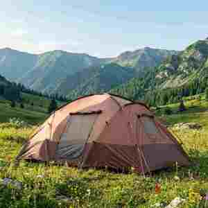 6-8 People Oxford One Bedroom Four-Season Outdoor Camping <b>Tent</b> Rainproof Portable Folding Hiking Equipment - Product Image 4