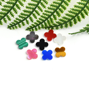 דובאי זירקון כבד תלתן 13*13 מ מ "מ טבעי אגאט נמר אבן מלכיט לייצור תכשיטים - Product Image 2