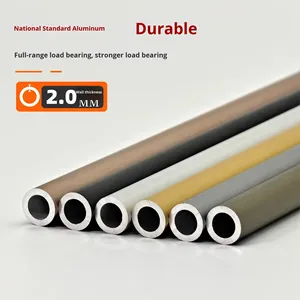 HYFP <span class=keywords><strong>Tringle</strong></span> de rideau pliable moderne et simple en alliage d'aluminium durable, 2,0 mm, 6 m de longueur, 0,8 cm de diamètre, accessoires silencieux - Product Image 3