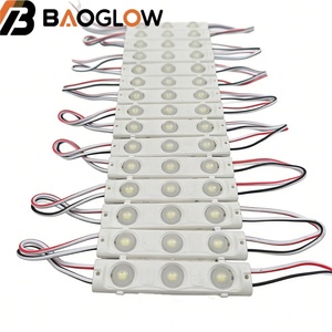 DC12V SMD 2835 1W 160 °   โมดูล LED ความสว่างสูง กันน้ำ IP65 สีขาวอบอุ่น แดง น้ำเงิน เหลือง ชมพู สำหรับป้ายไฟ LED - Product Image 1