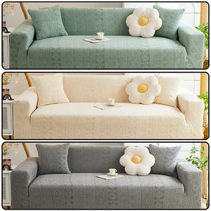 Wholesale Bohemian Style Custom Elastic Jacquard <strong>Sofa</strong> Covers Factory <strong>Supports</strong> OEM L-Shape for Three-Seat <strong>Sofa</strong> Pet-Friendly - Product Image 2