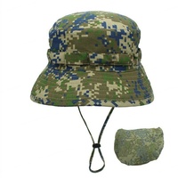 Topi memancing luar ruangan tabir surya UV topi taktis Panama nelayan lipat Sniper kamuflase kustom layanan OEM uniseks ACE