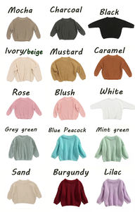 เสื้อสเวตเตอร์เด็กผู้หญิงแบบขายส่ง เสื้อไหมพรมเด็ก 100% ผ้าฝ้ายถัก เสื้อผ้าเด็ก เสื้อสเวตเตอร์เด็กผู้หญิง - Product Image 3