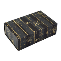Boîte cadeau de Noël en carton rigide à clapet magnétique, design luxueux, impression de logo personnalisée en gros