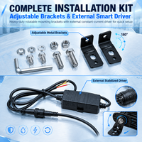 Lumière de calandre LED universelle 60W, projecteur laser caché, lampe de travail tout-terrain pour voiture, camion, moto