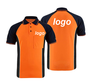 <span class=keywords><strong>Camiseta</strong></span> Polo <span class=keywords><strong>de</strong></span> Alta Visibilidad para Trabajo, 100% Poliéster, Manga Corta, Naranja, Reflectante, para Hombre, Construcción - Product Image 2