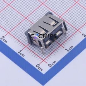 910-161A2022S10100 USB Connector SMD Connector ( Connector Type: Type-A )( Protocol Standard: USB 2.0 )( Gender: Female ) - Product Image 1