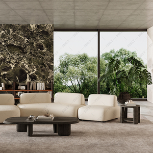 FERLY Divano Componibile Moderno a 2 Posti Stile Italiano in Tessuto di Qualità Set di Sedute Ergonomiche Modulari per Soggiorno Arredamento Casa Garanzia 2 Anni - Product Image 2