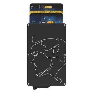 Aluminum Business Custom Magnetic Credit Card Holder <b>Wallet</b> with <b>RFID</b> Blocking and Multi-Function - Product Image 1