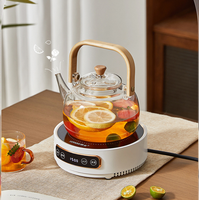 Cuisinière à thé électrique en céramique, petite, ronde, portable, pour la maison et l'extérieur, 110V