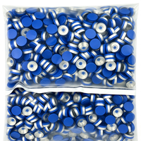 Capsules de bouteilles en aluminium et plastique de qualité pharmaceutique, bleues, 13 mm, 20 mm, à sertir, stériles, non rechargeables, de qualité médicale