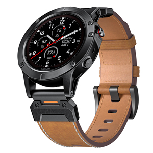 Tout nouveau 22mm 26mm cuir montre intelligente bande sangles <span class=keywords><strong>ceinture</strong></span> pour <span class=keywords><strong>Garmin</strong></span> Fenix 5 6x 7x Forerunner 945 955 965 - Product Image 1