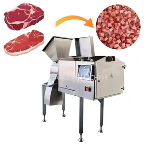 Customization and add logo meat cutting machine uk meat cutting cube machine with small conveyor cutting meat machine