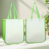 Bolsas de Compra Reutilizables de Tela No Tejida Termoselladas por Ultrasonidos, Ecológicas, Personalizables, Plegables, con Asa de Mano, Estampado en Caliente