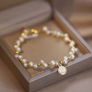 Pulsera de Perlas Naturales de Agua Dulce para Mujer, Elegancia Blanca, Nuevo Diseño de Hilo Retorcido - Product Image 5