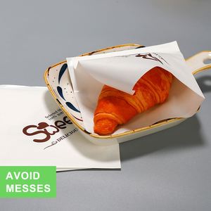 Customizable <b>Food</b> Grade L-Shaped Double Open <b>Paper</b> Bags Single Side PE Coating Offset Printing Compatible for Bread Packaging - Product Image 4