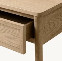 Table console d'intérieur de salon en placage de chêne pour appartement de haute qualité personnalisée et faite à la main