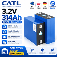 Stock UE - Cellule de batterie lithium-ion prismatique LiFePO4 CATL de qualité A, 3,2 V, 314 Ah, à décharge élevée, pour systèmes de stockage d'énergie renouvelable