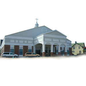 هيكل فولاذي معدني مسبق التجهيز منخفض التكلفة حديث التجهيز لبناء كنيسة كبيرة من الجلفنة - Product Image 3