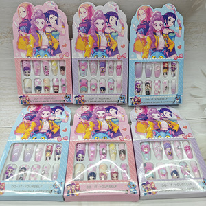 Autocollants pour ongles en plastique de qualité supérieure <span class=keywords><strong>K</strong></span>-POP Demon Hunt Girl Group, couverture complète, pour enfants et filles - Product Image 1