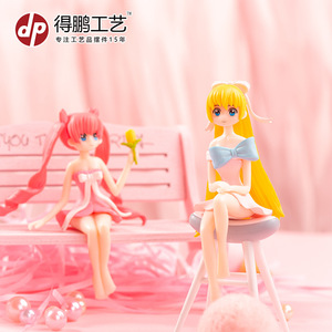 ตุ๊กตาอนิเมะเด็กผู้หญิงจาก Depeng Crafts ผลิตด้วยวิธีฉีดขึ้นรูป เหมาะสำหรับตกแต่งบ้านและรถยนต์ - Product Image 3