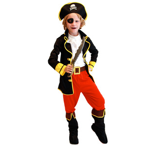Costume de scène pour enfants, vêtements de bal, déguisement de capitaine <span class=keywords><strong>pirate</strong></span> <span class=keywords><strong>des</strong></span> Caraïbes pour garçons - Product Image 5