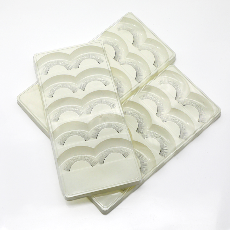 Cheap Price Training Lashes for Beginner False Eyelash Extension Practice 8mm Full Strip Eyelashes